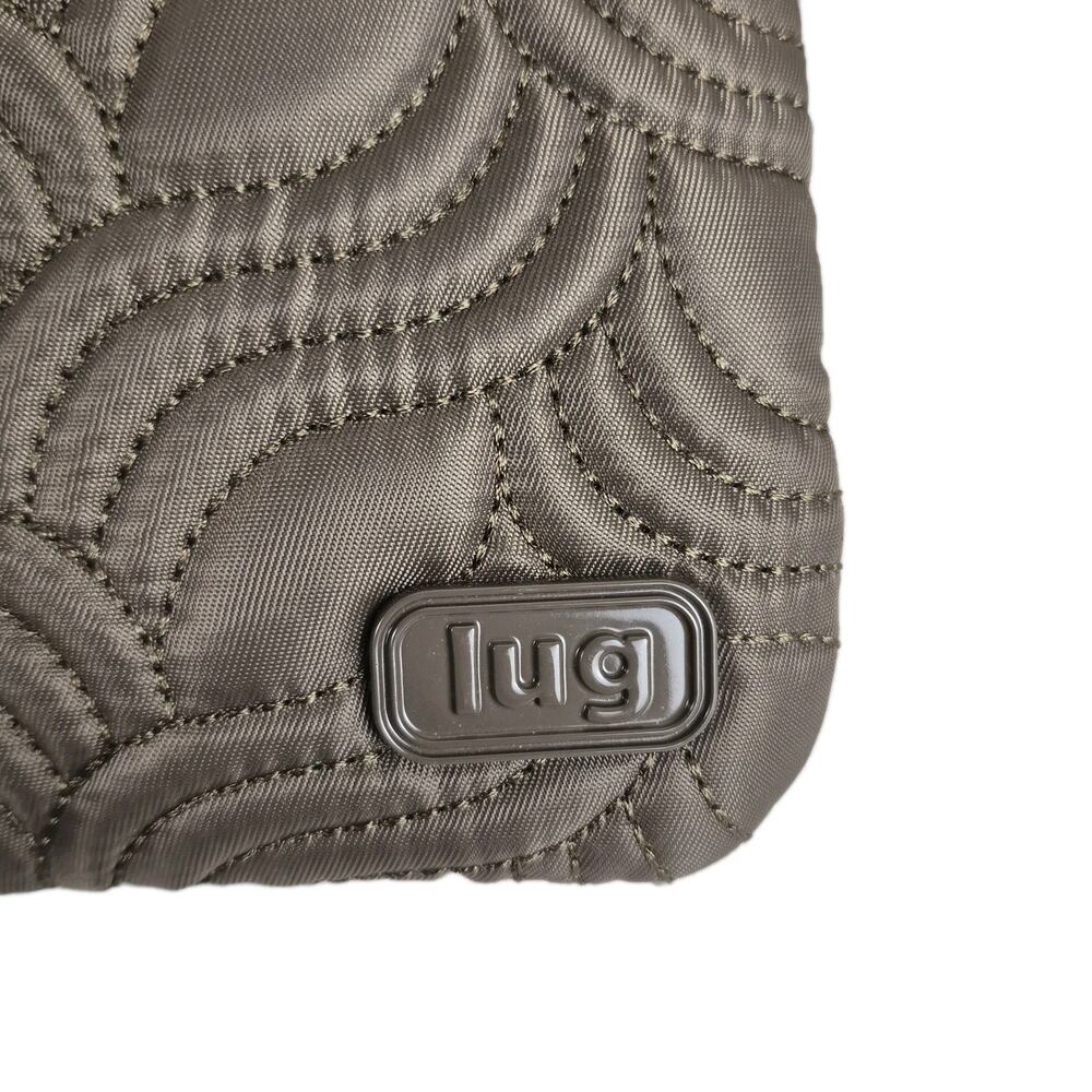 Lug Skipper Crossbody Bag RFID Quilted Purse Taupe Brn Adjustable Casual Travel - Picture 7 of 11